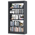 Bookshelf,6-Tier Adjustable Steel Book Shelf,61" H Heavy Duty Metal Bookcase for Home/Office/Garage,White Shelf (White, 61" Tall)