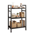 DUMOS 5-Tier Bookshelf, Modern Tall Bookcase, Open Storage Display Shelf for Living Room, Bedroom, Home Office, Narrow Standing Shelving Unit for Books, CDs, Décor，Modern Black
