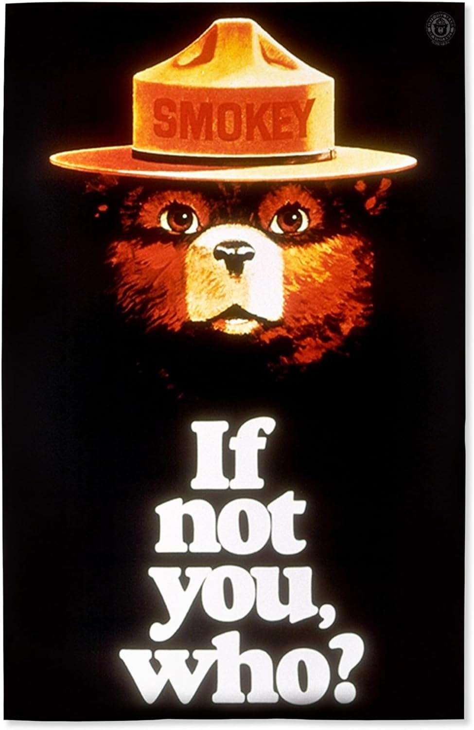 Lantern Press 16x24 Inch Giclee Art Print Wall Decor, Smokey Bear, If Not You, Who, Officially Licensed Vintage Poster