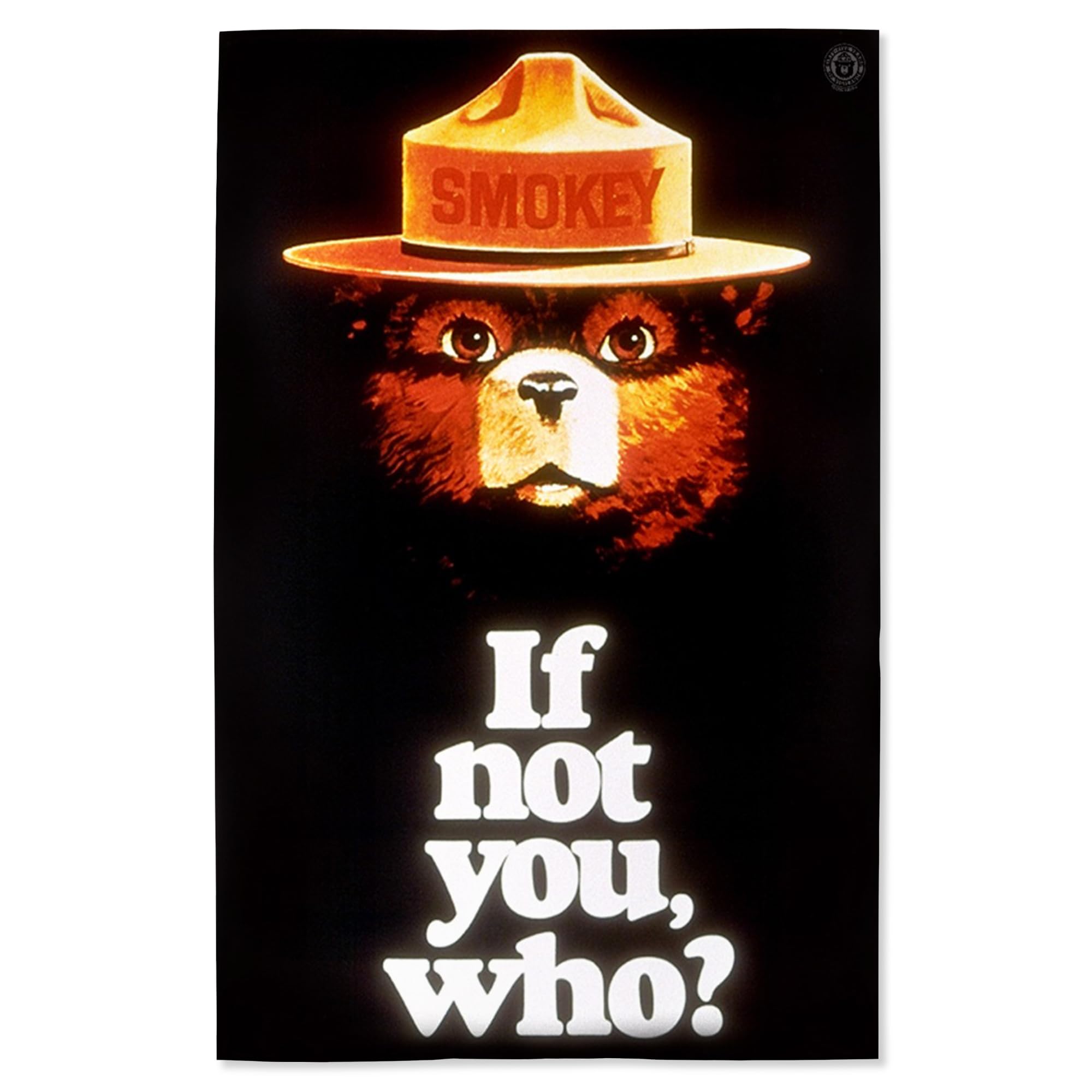 Lantern Press 16x24 Inch Giclee Art Print Wall Decor, Smokey Bear, If Not You, Who, Officially Licensed Vintage Poster