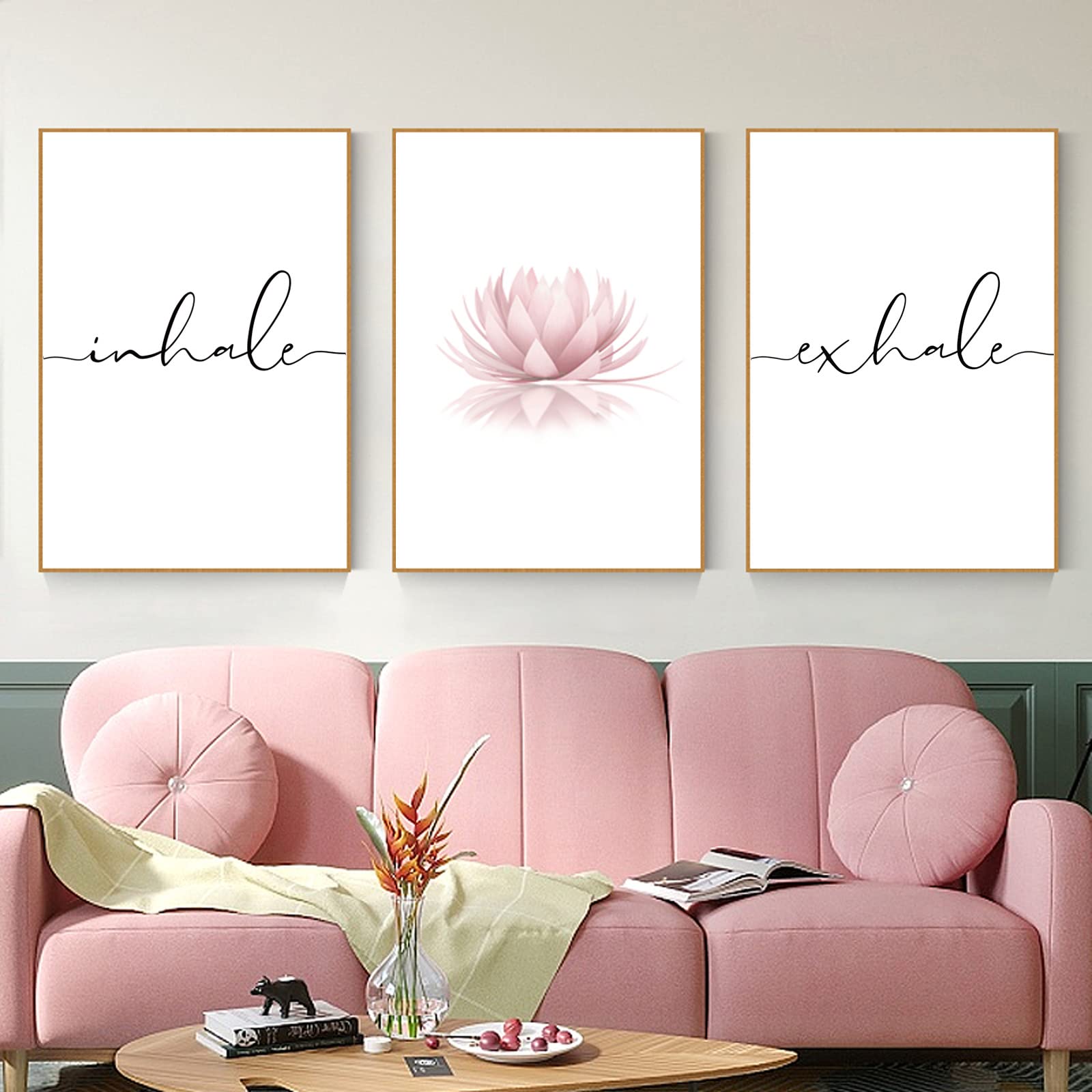 Scandinavian Folk Wall Art Nodic Flower Canvas Wall Decor Norwegian Wall Art Poster Swedish Antique Wall Decor Pictures Floral Bird Prints Vintage Poster for Home Kitchen 16x24x3 Inch Ready to Hang