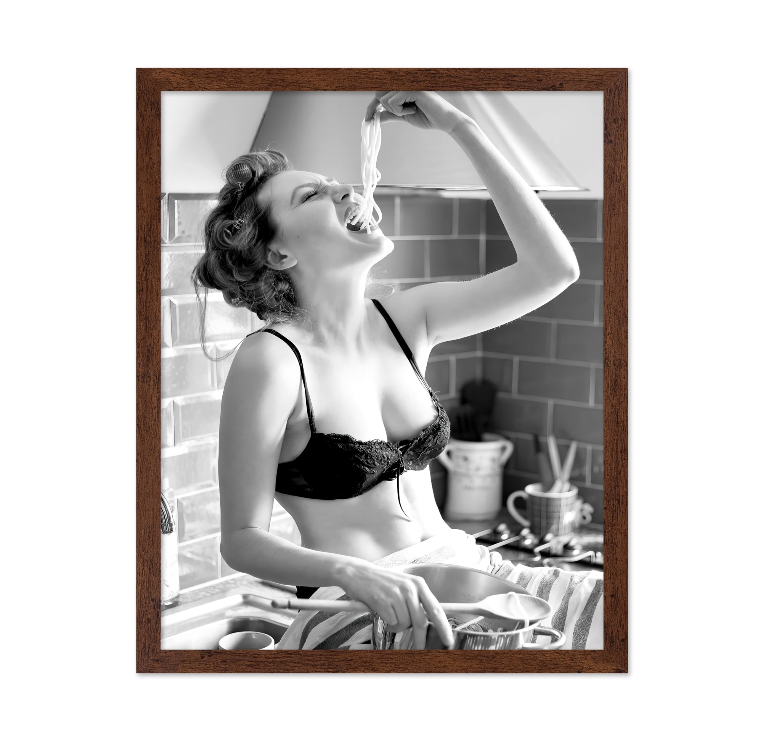 Poster Master Vintage Photograph Poster - Retro Funny Print - Gift for Artist, Friend - Play Golf Free, While Having Your Suit Pressed, Men - Wall Decor for Home, Office, 16x20 Beige Framed