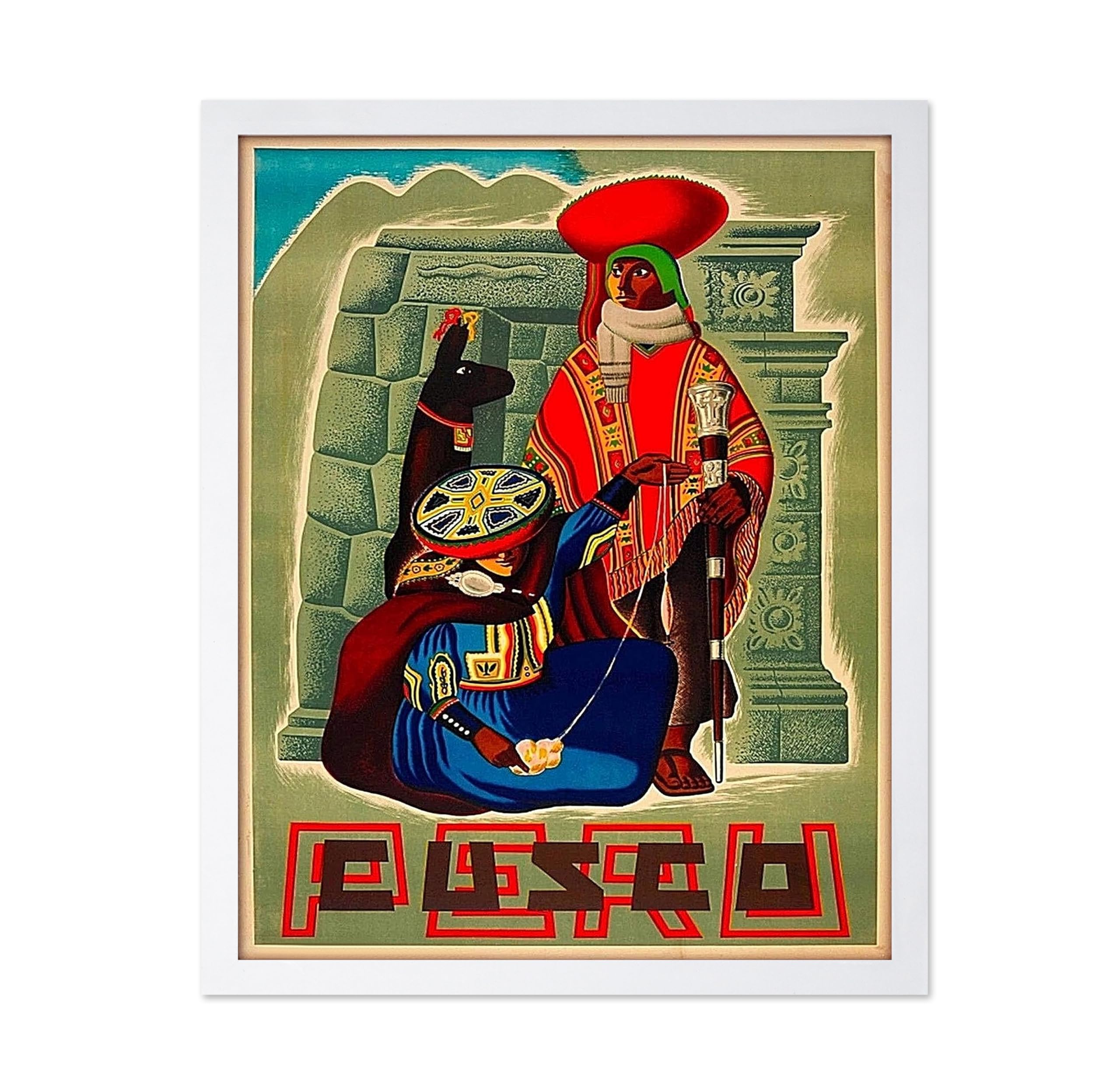 Poster Master Vintage Travel Poster - Retro London Print - Clock Tower Art - Gift for Him, Her, Travel Lover - Colorful Wall Decor for Bedroom, Living Room, Office, 8x10 Black Framed