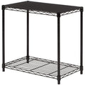 Amazon Basics 3-Shelf Adjustable Heavy Duty Steel Wire Rack Storage Shelving Organizer with Storage Space, Versatility and Ease of Use for Kitchen, Garage, 23.2" L x 13.4" W x 30" H, Black