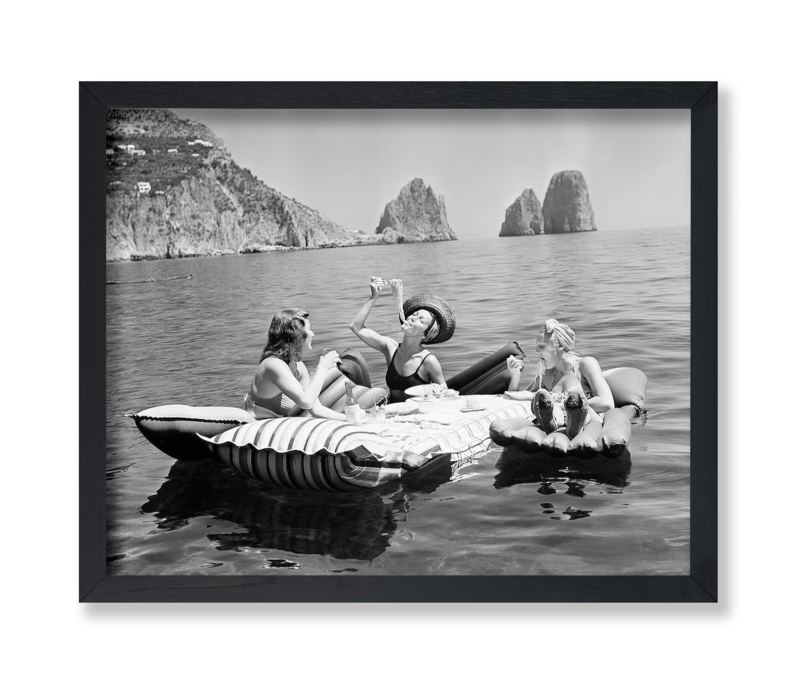 Poster Master Vintage Photograph Poster - Retro Funny Print - Gift for Artist, Friend - Play Golf Free, While Having Your Suit Pressed, Men - Wall Decor for Home, Office, 16x20 Beige Framed