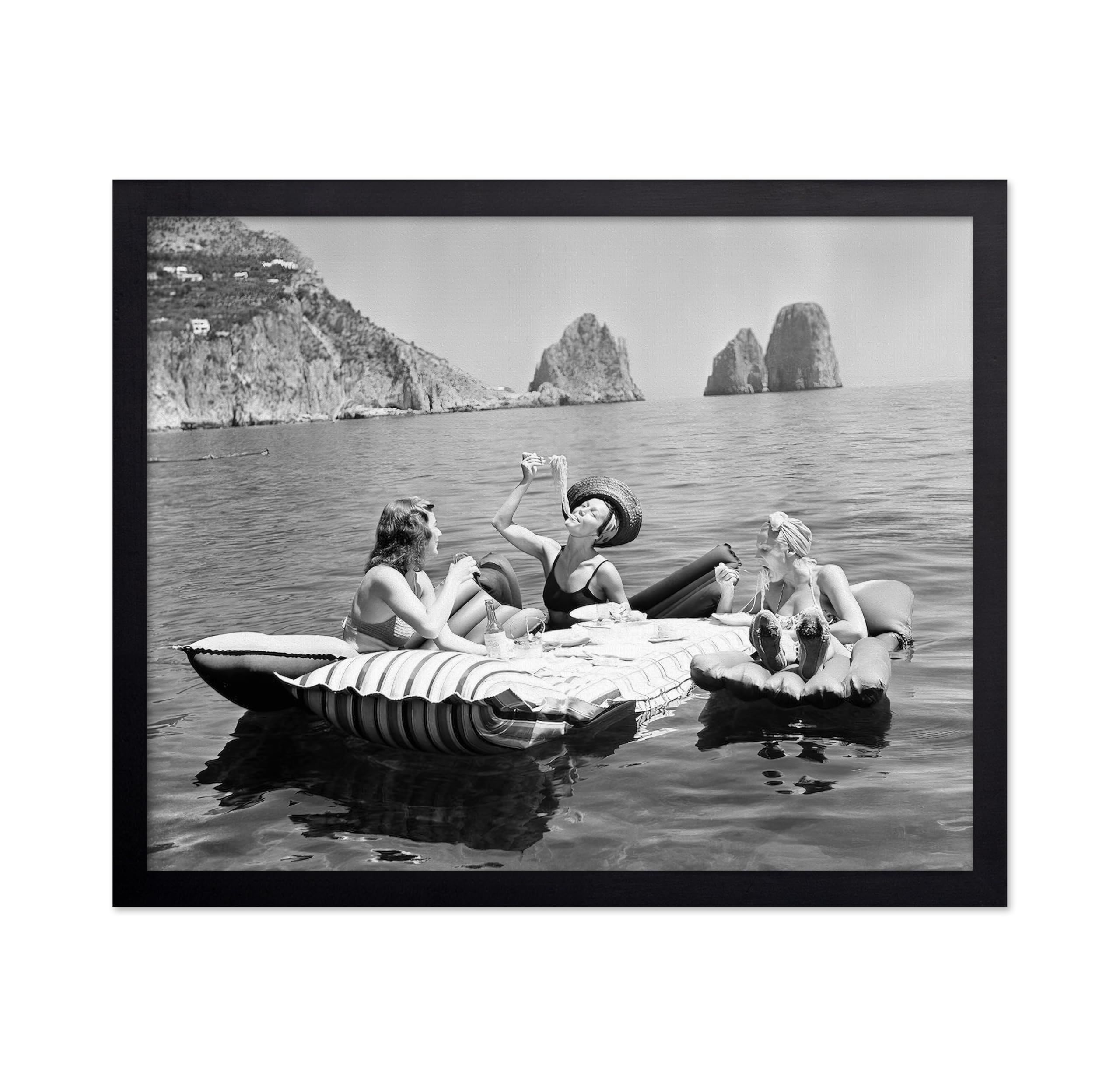 Poster Master Vintage Photograph Poster - Retro Funny Print - Gift for Artist, Friend - Play Golf Free, While Having Your Suit Pressed, Men - Wall Decor for Home, Office, 16x20 Beige Framed