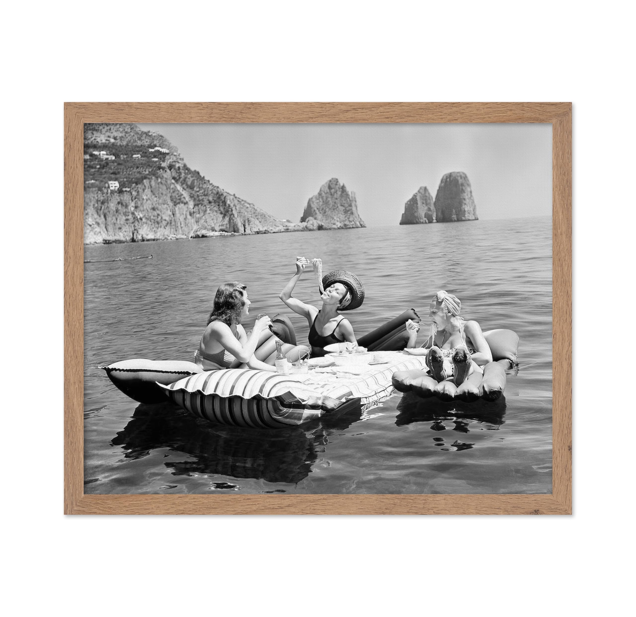 Poster Master Vintage Photograph Poster - Retro Funny Print - Gift for Artist, Friend - Play Golf Free, While Having Your Suit Pressed, Men - Wall Decor for Home, Office, 16x20 Beige Framed
