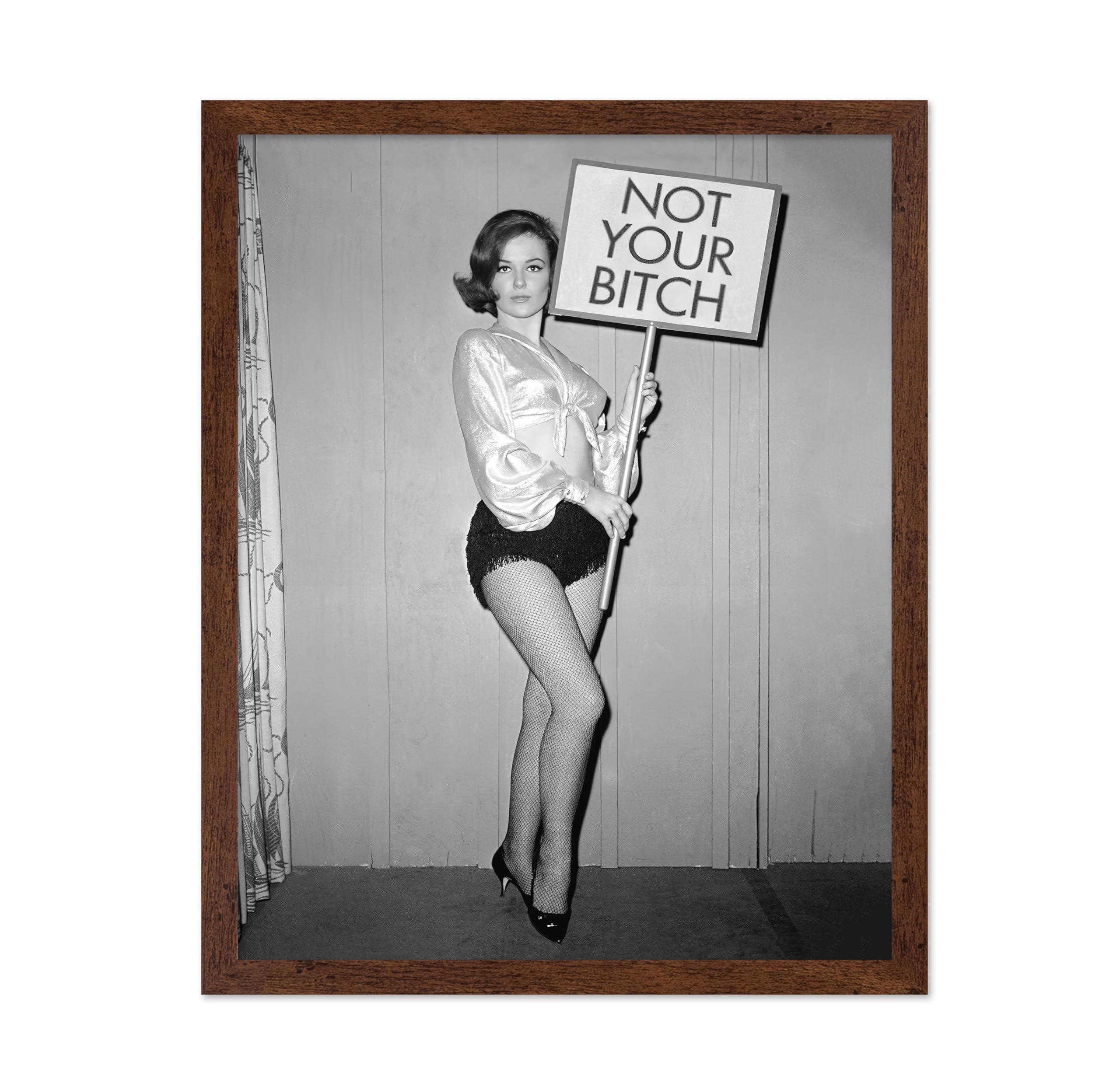 Poster Master Vintage Photograph Poster - Retro Funny Print - Gift for Artist, Friend - Play Golf Free, While Having Your Suit Pressed, Men - Wall Decor for Home, Office, 16x20 Beige Framed