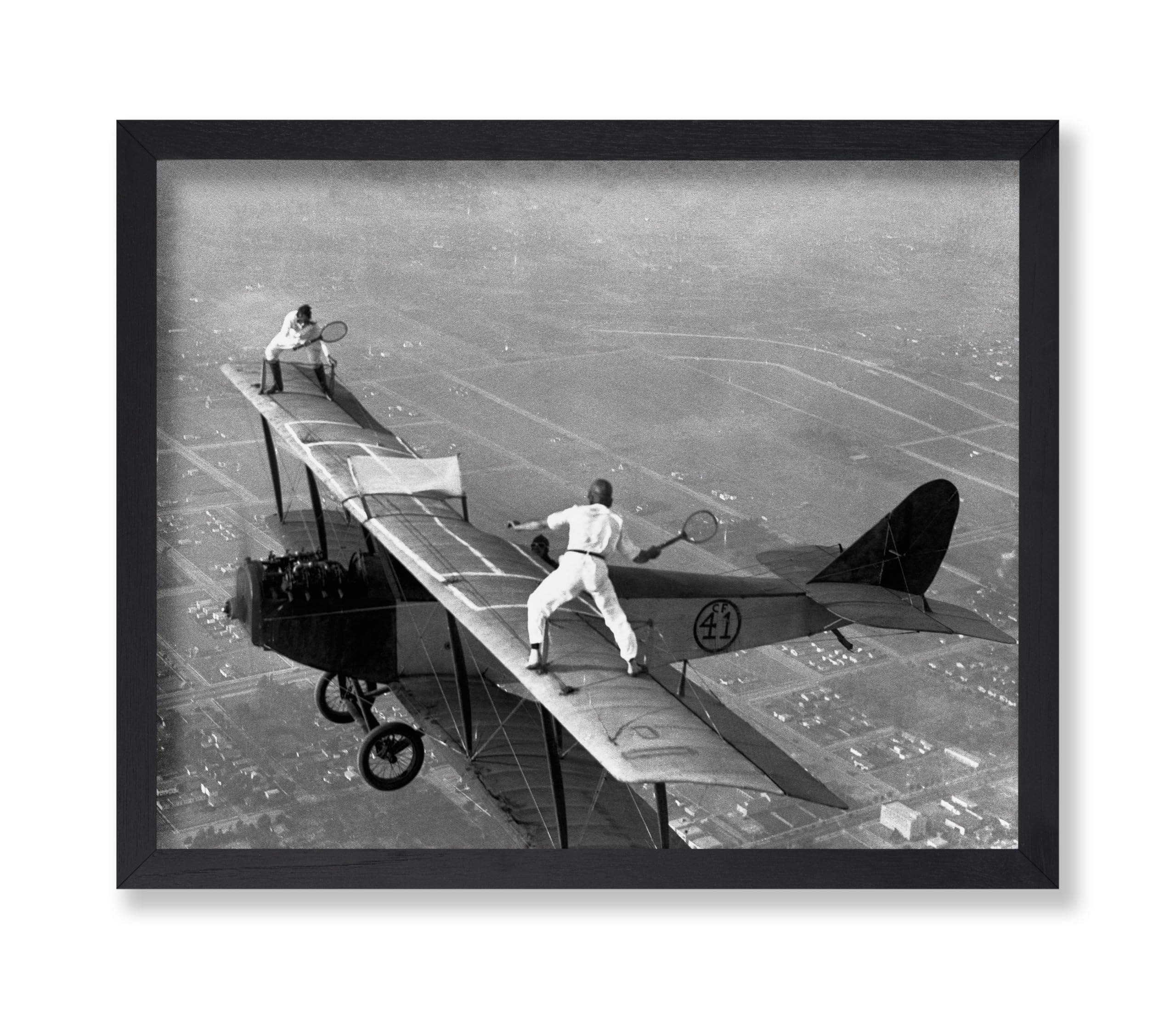 Poster Master Vintage Photograph Poster - Retro Funny Print - Gift for Artist, Friend - Play Golf Free, While Having Your Suit Pressed, Men - Wall Decor for Home, Office, 16x20 Beige Framed