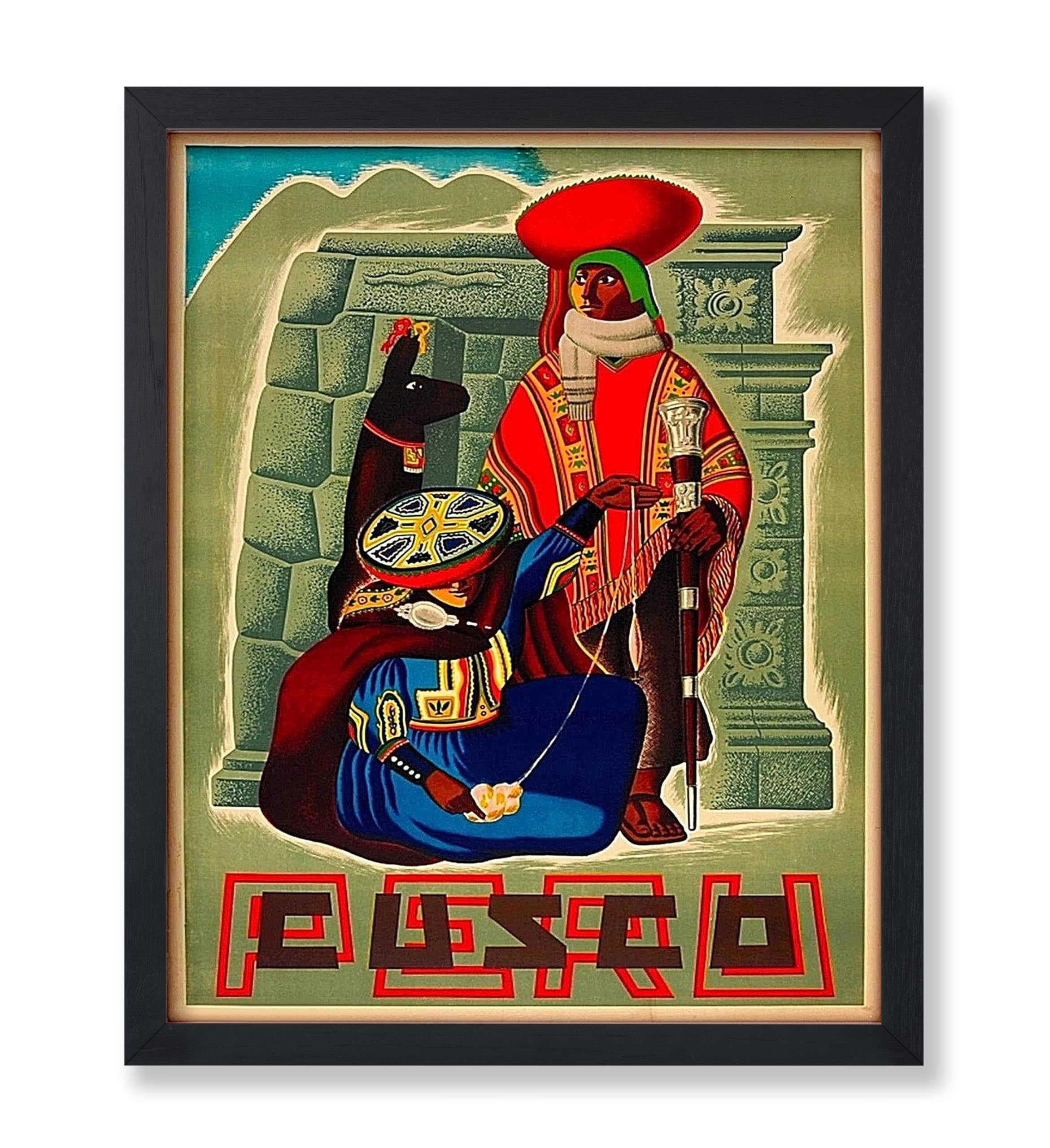 Poster Master Vintage Travel Poster - Retro London Print - Clock Tower Art - Gift for Him, Her, Travel Lover - Colorful Wall Decor for Bedroom, Living Room, Office, 8x10 Black Framed