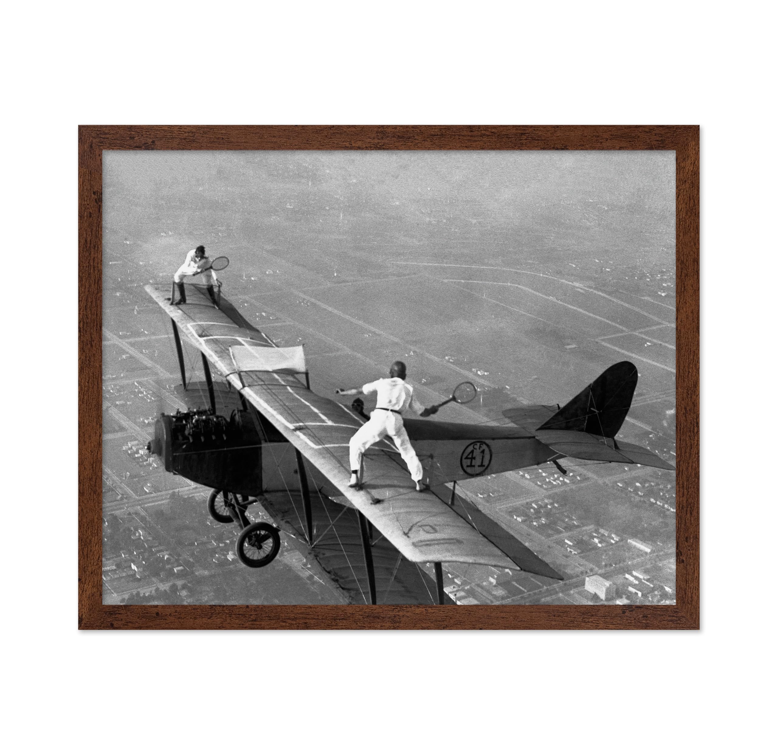 Poster Master Vintage Photograph Poster - Retro Funny Print - Gift for Artist, Friend - Play Golf Free, While Having Your Suit Pressed, Men - Wall Decor for Home, Office, 16x20 Beige Framed